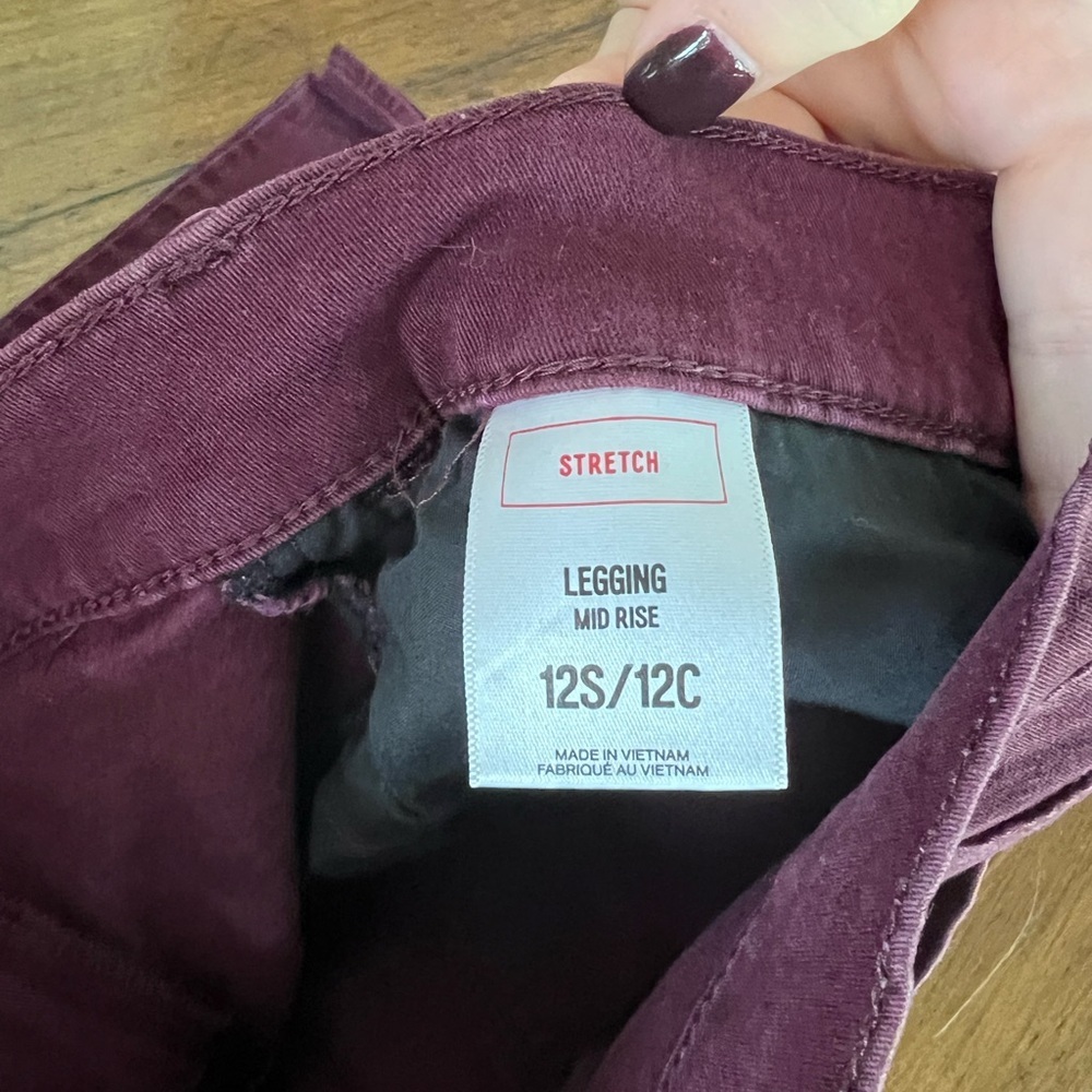 Express Red Mid Rise Legging - Picture 4 of 4